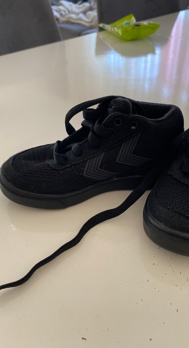 Siyah Erkek Çocuk Spor Ayakkabı Velcro - Görsel 2