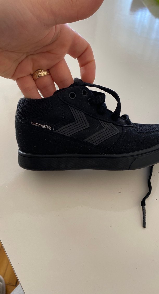 Siyah Erkek Çocuk Spor Ayakkabı Velcro - Görsel 3