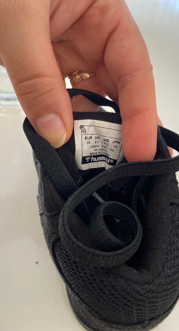 Siyah Erkek Çocuk Spor Ayakkabı Velcro - Görsel 5