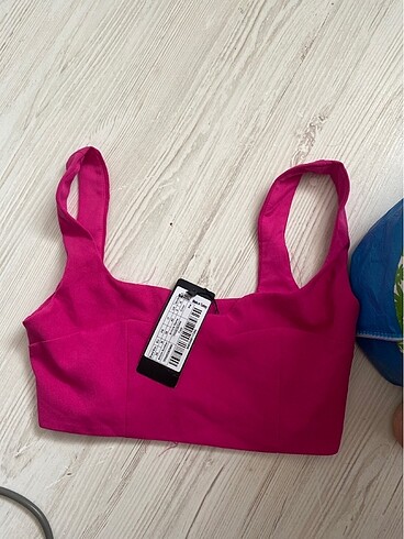 34 Beden pembe Renk Trendyol crop