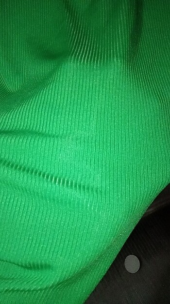 l Beden yeşil Renk fitilli elbise