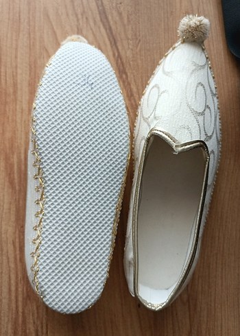 Düğün için Beyaz Nakışlı Erkek Espadril - Görsel 3