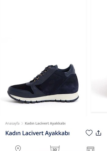 39 Beden U.S. Polo Assn. Lacivert Spor Ayakkabı