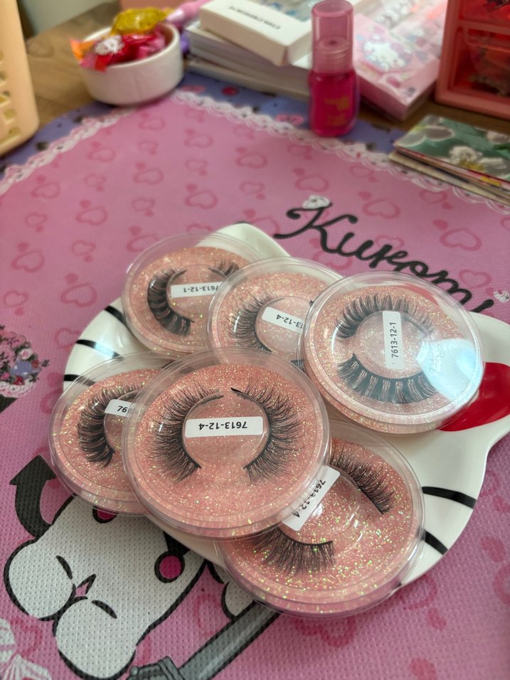 Pastel Pembe Takma Kirpik Seti - Görsel 2