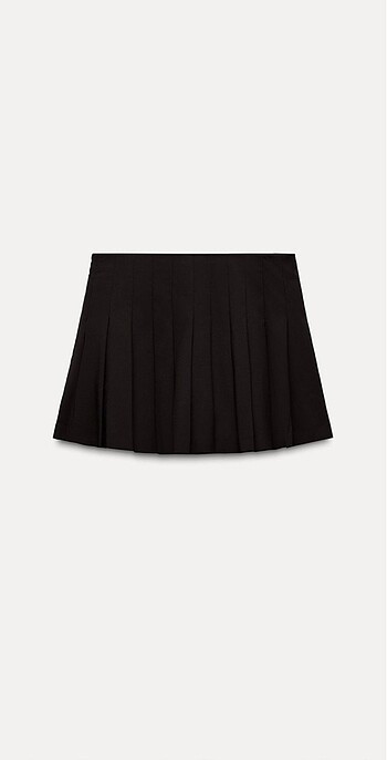 s Beden kahverengi Renk Zara çift pilili pantolon etek çikolata kahverengisi