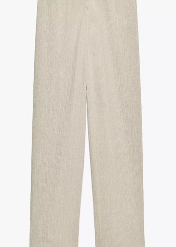 Zara dokulu baggy pantolon ve asimetrik dokulu top takım - Görsel 5