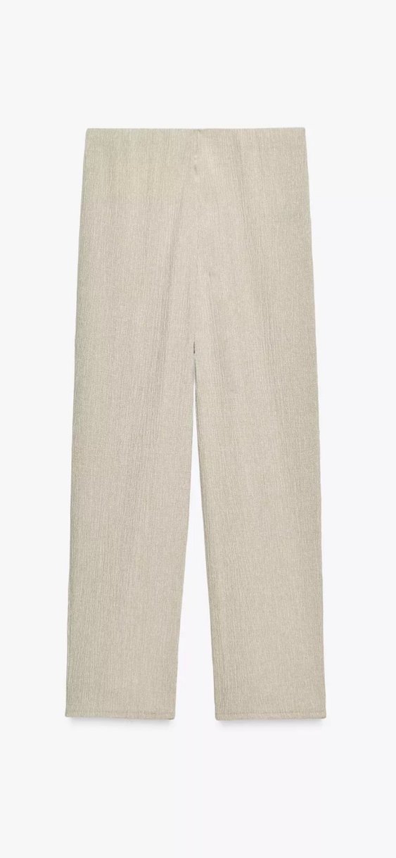 ZARA DOKULU BAGGY PANTOLON VE ASİMETRİK DOKULU TOP TAKIM - Görsel 5