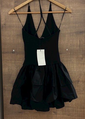 s Beden Zara kontrast halter yaka elbise