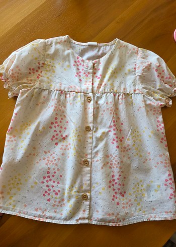 Düğmeli Bebek Kız Hastane Kıyafeti - Görsel 4