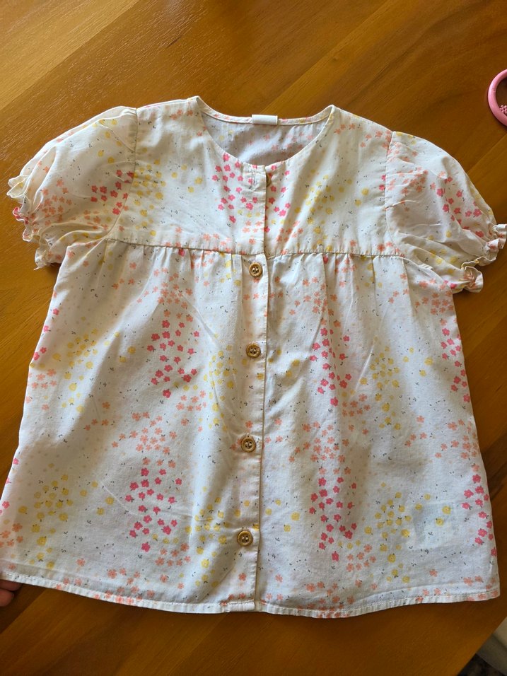 Düğmeli Bebek Kız Hastane Kıyafeti - Görsel 4