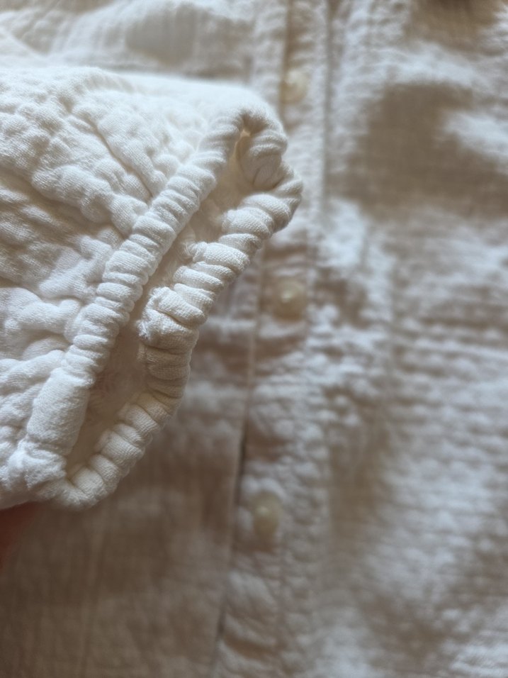 Zara Nakışlı Yakalı Kız Gömlek - Görsel 4