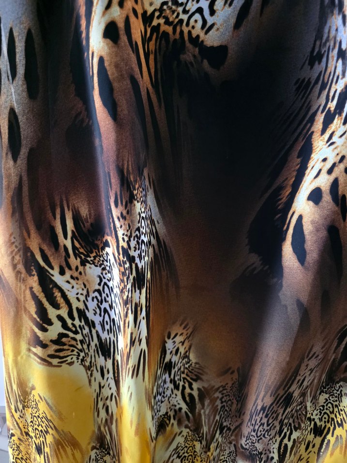 Şifon asimetrik elbise - Görsel 4