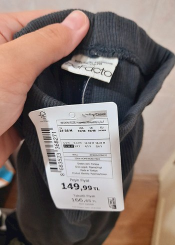Defacto Kemer Detaylı Gri Kız Çocuk Tayt