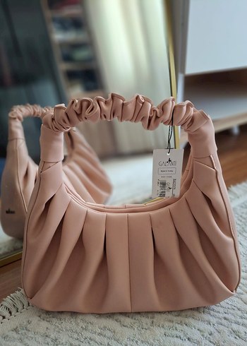 Pudra Pileli Deri Kadın Çanta - Görsel 2