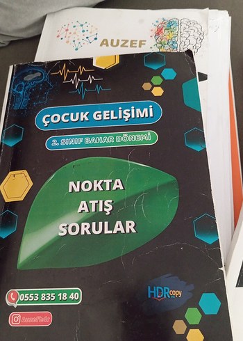 Çocuk Gelişimi 1,2,3 Dönemi Soru Kitabı