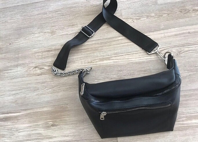 Zara Siyah bel çantası