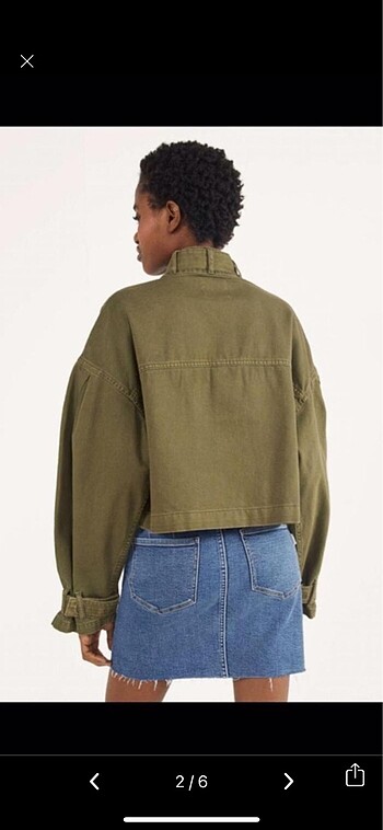 xs Beden Bershka Haki Kot ceket