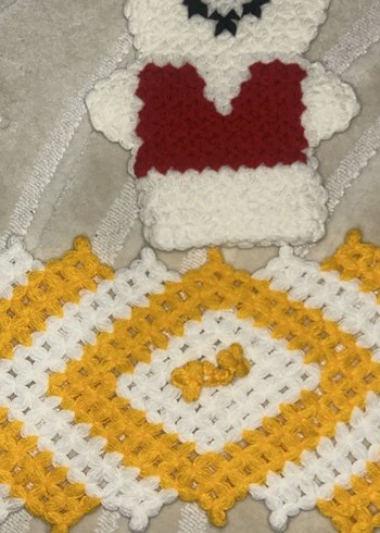 Renkli El Örgüsü Banyo lifi - Görsel 2