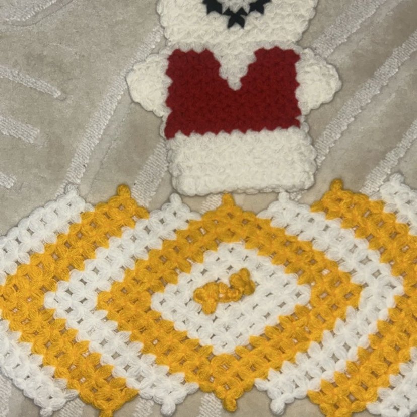 Renkli El Örgüsü Banyo lifi - Görsel 2