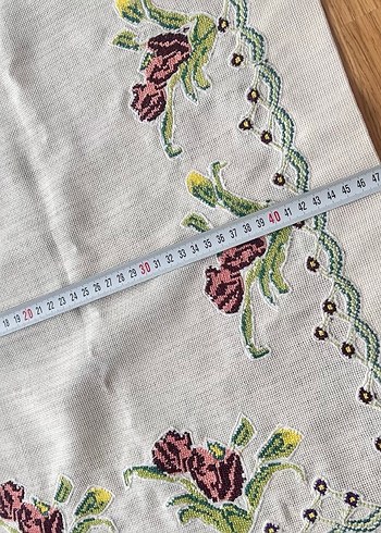 Kanaviçe işleme sofra takımı - Görsel 8