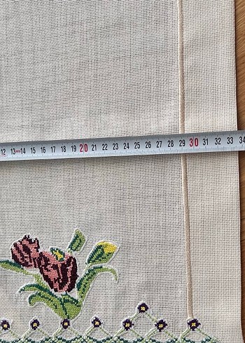 Kanaviçe işleme sofra takımı - Görsel 12