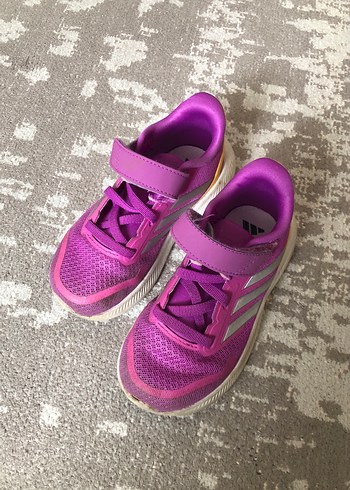 Mor Kız Çocuk Sneakers Velcro Bantlı
