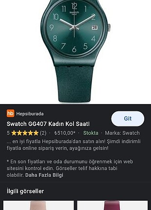 Yeşil swatch saat