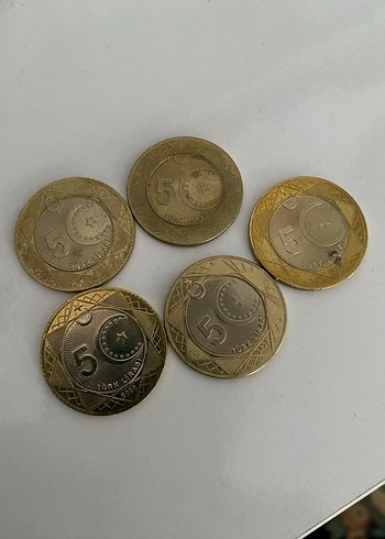 100. Yıl 5 lira, beş lira. - Görsel 3