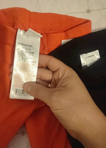 Kız Çocuk Siyah Elastik Belli Kısa Tayt - Görsel 2