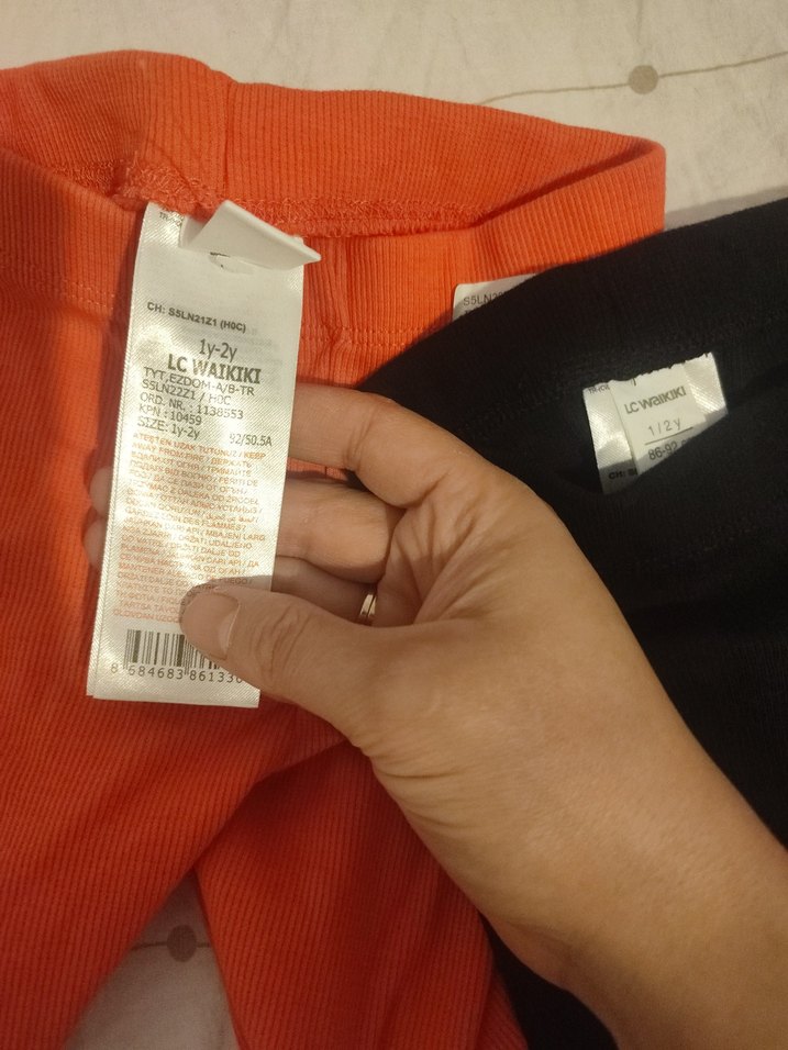 Kız Çocuk Siyah Elastik Belli Kısa Tayt - Görsel 2