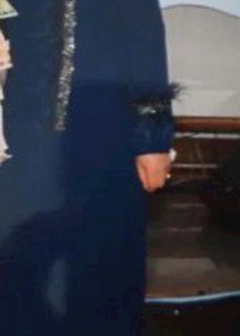 Kadın Lacivert Püsküllü Uzun Elbise 48 beden abiye - Görsel 3