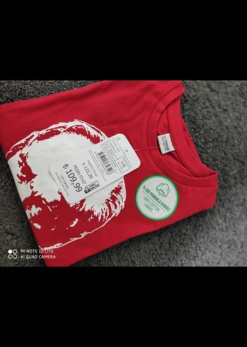 LC Waikiki Kırmızı Baskılı Çocuk Tişörtü 8 Yaş - Görsel 2