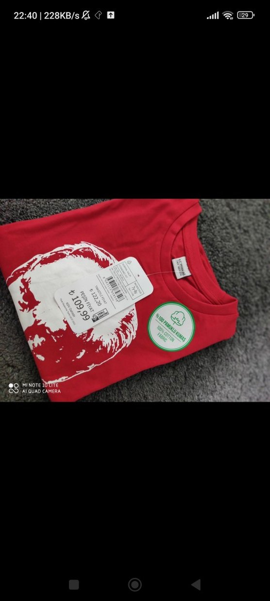 LC Waikiki Kırmızı Baskılı Çocuk Tişörtü 8 Yaş - Görsel 2