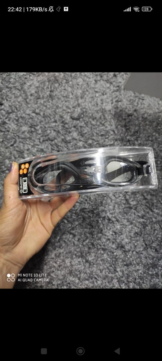 Fermuarlı Siyah Yüzücü Gözlüğü - Görsel 2