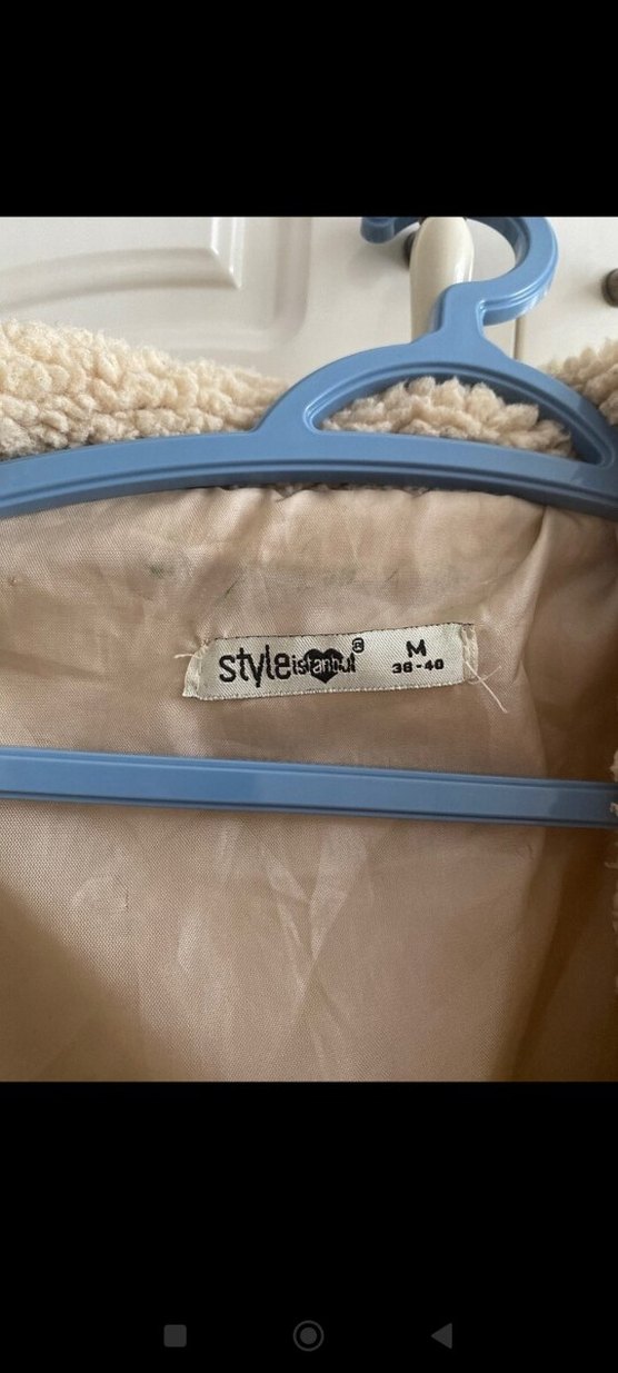 Bej Düğmeli Midi Kadın Kaban - Görsel 4