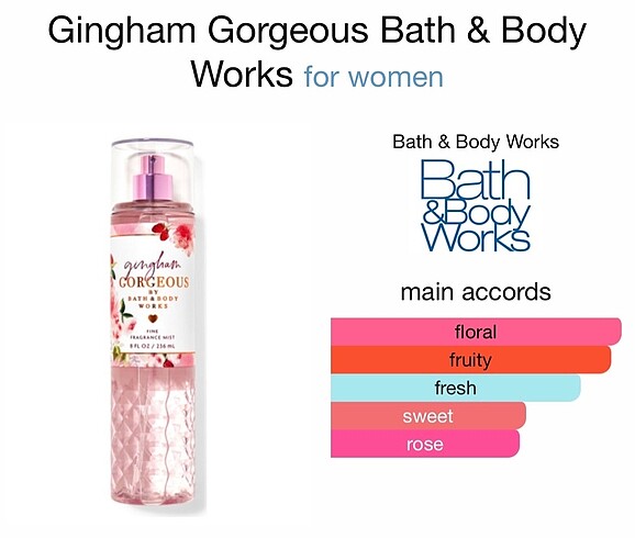 Bath & Body Works Gingham Gorgeous Body Mist