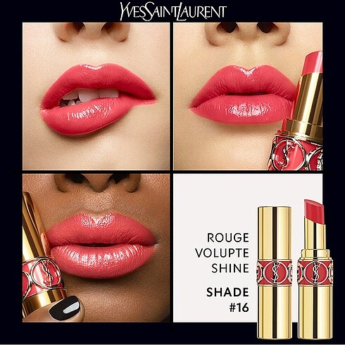  Beden pembe Renk YSL Rouge Volupte Shine 16