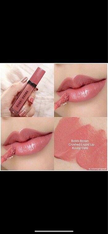 Beden pembe Renk Bobbi Brown Likit Ruj Juicy Date