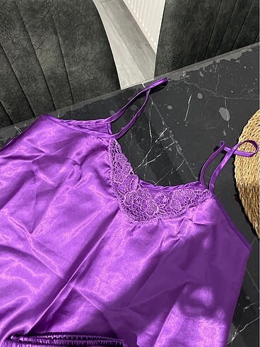xl Beden Saten şortlu takım