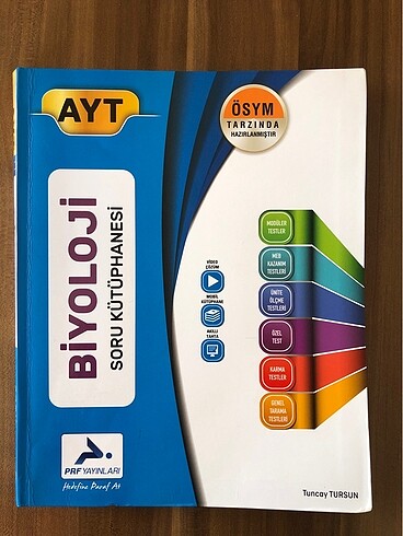 AYT BİYOLOJİ-PARAF YAYINLARI-368 SAYFA