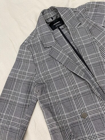 s Beden gri Renk Pull and bear marka blazer