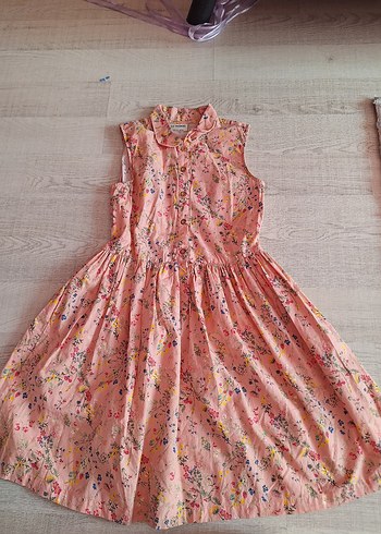 LC Waikiki Pembe Kolsuz Bohem Elbise