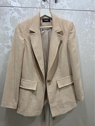 Kadife fitilli blazer