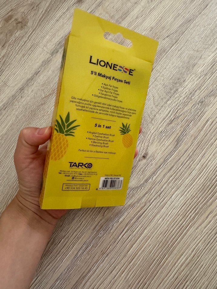Sarı Makyaj Fırça Seti 5 Parça - Görsel 2