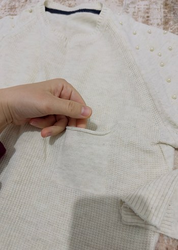 Kadın Triko Uzun Kollu Kazak - Görsel 3