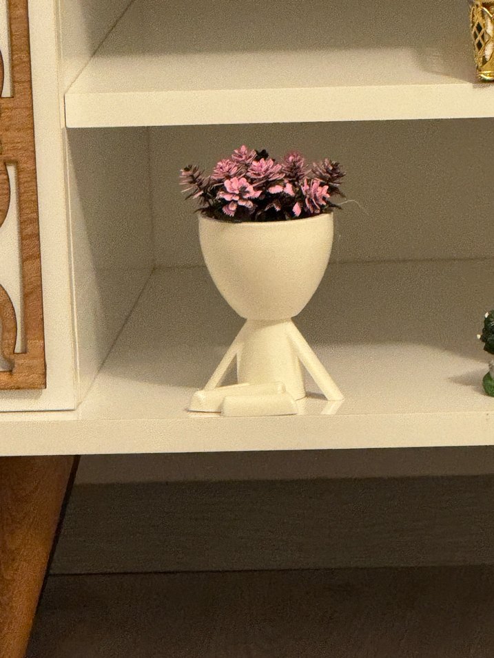 Kafası Çiçekli Figürin - Görsel 2