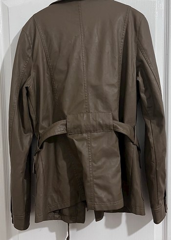 Bludeise ithal Deri Kadın Ceket vintage - Görsel 7