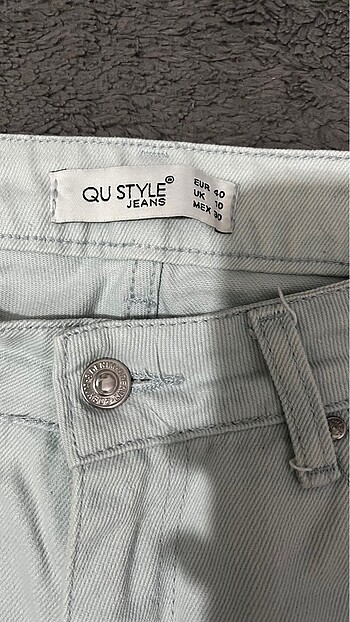 Buz mavisi straight jean - Görsel 3