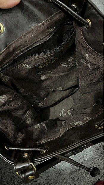 Ruby rose vintage deri çanta - Görsel 4