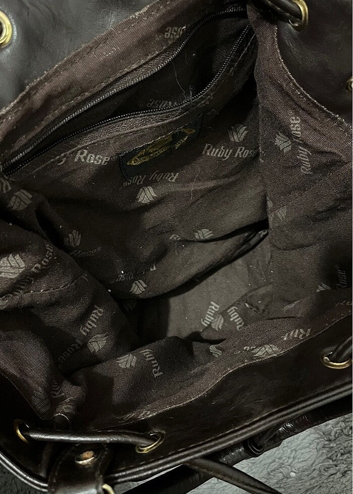 Ruby rose vintage deri çanta - Görsel 4